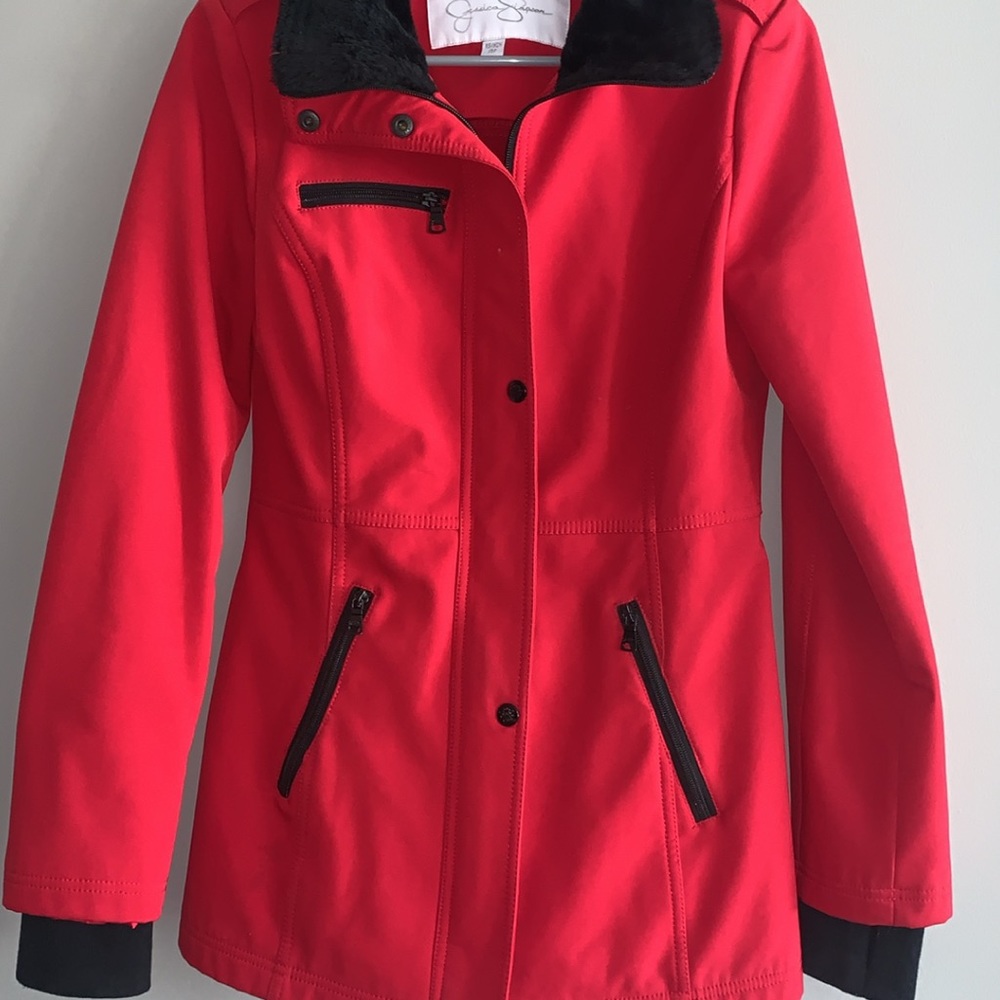 Jessica Simpson Red fitted Jacket